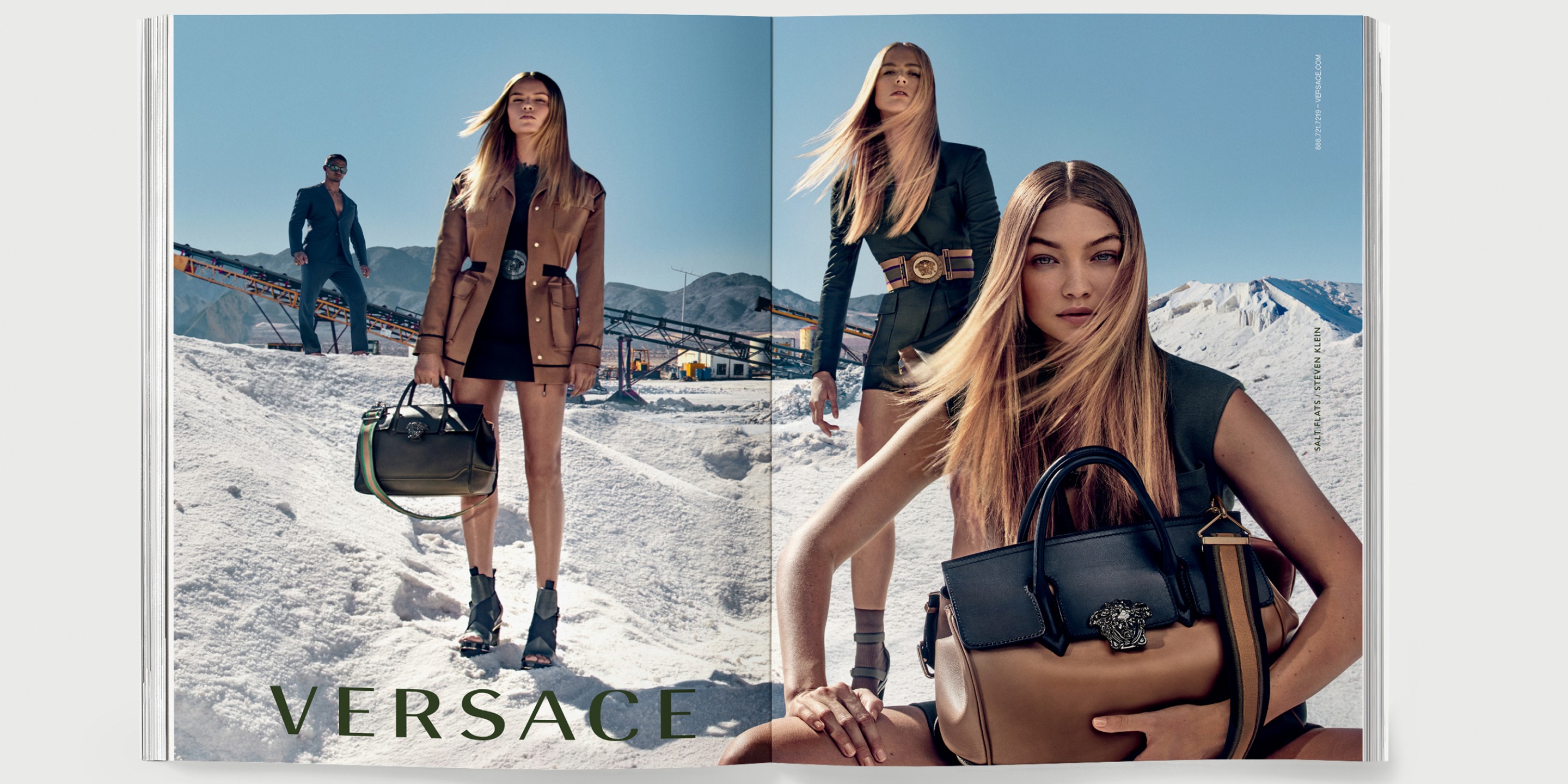 Gigi Hadid's Latest Campaign for Versace Is All About Bags (and Her Body)