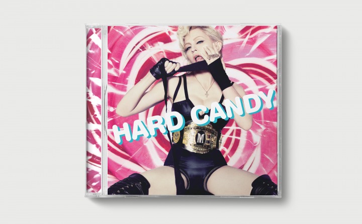MADONNA　マドンナ　Hard Candy　フランス製 貴重 ポスター Madonna - Hard Candy Promotional Perforated Poster Flat