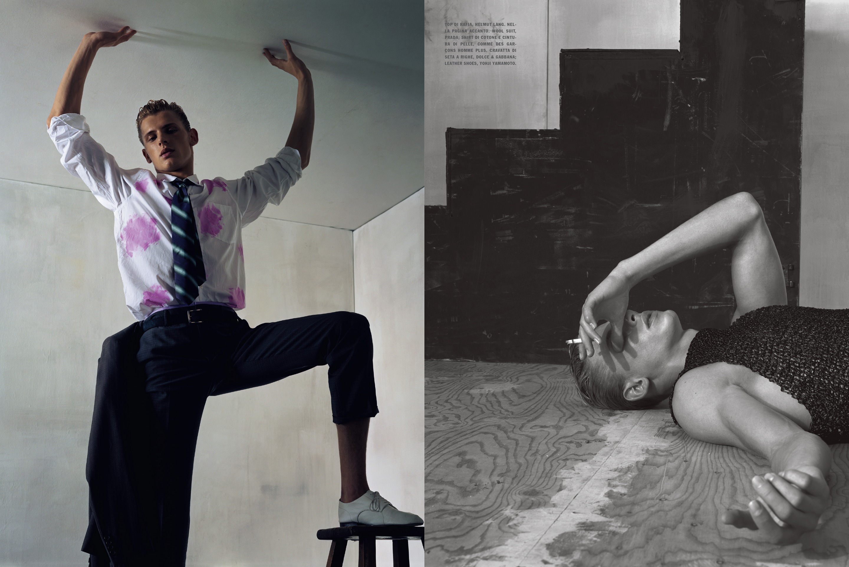 GB65 | L'Uomo Vogue: January 2005, Steven Klein